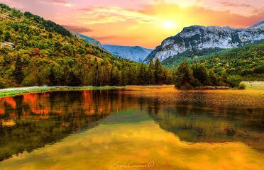Lac de la base de loisirs d’Orcières-Merlette
