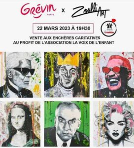 grévin propose une vente aux enchères des œuvres de zoulliart