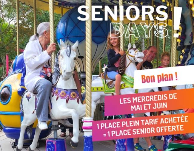 seniors days à bagatelle 1 place plein tarif achetée = 1 place senior offerte